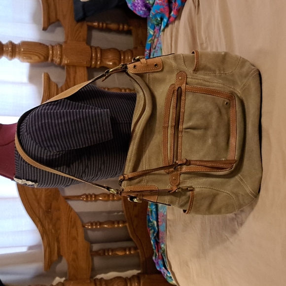 Fossil Handbags - Fossil suede/leather bag